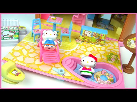 玩 hello kitty 凱蒂貓海濱度假別墅 丹尼爾 玩具開箱